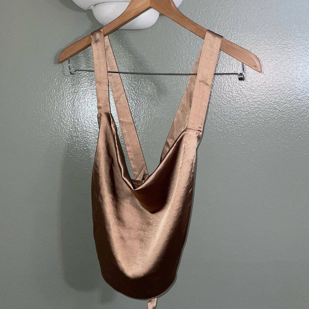 NWOT Princess Polly Raeleen Top Brown - Picture 2 of 11